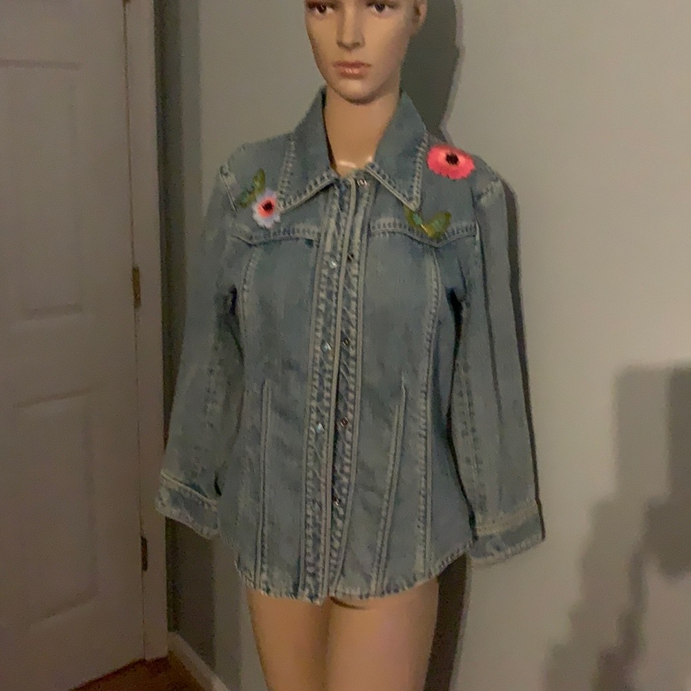 Dana Bachman Jean Jacket Embroidery Beads